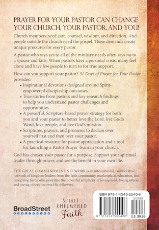 31 Days of Prayer for My Pastor - interior image
