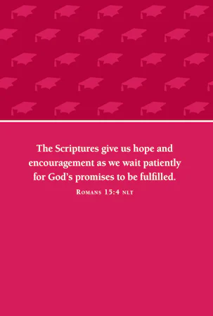 Bible Promises for Graduates (Raspberry) - interior image