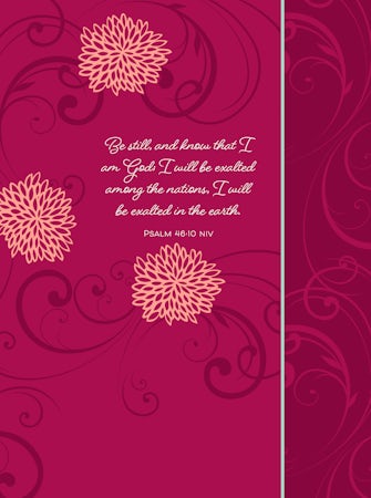 Be Still and Know ziparound devotional - interior image