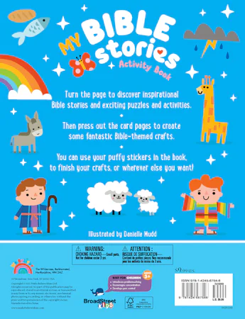 My Bible Stories Activity Book (Blue) - interior image