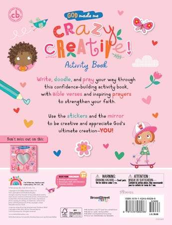 God Made Me Crazy Creative (Activity Book) - interior image