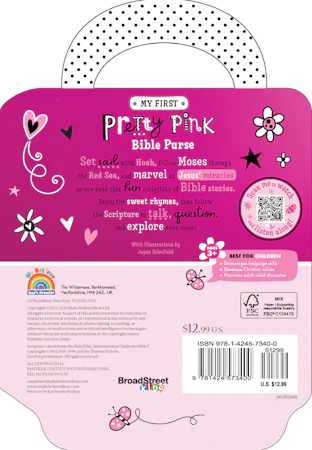 My First Pretty Pink Bible Purse - interior image