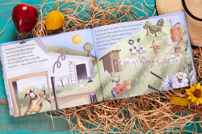 Farmer Herman and the Flooding Barn - interior image