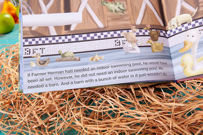 Farmer Herman and the Flooding Barn - interior image