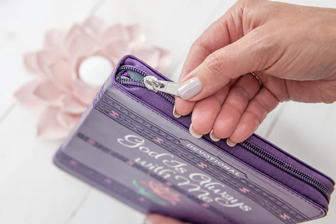 God Is Always with Me ziparound devotional - interior image