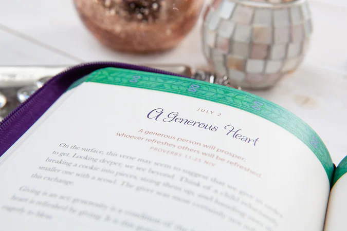 God Is Always with Me ziparound devotional - interior image