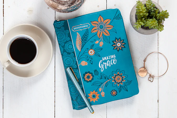 Amazing Grace ziparound devotional - interior image