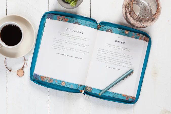 Amazing Grace ziparound devotional - interior image