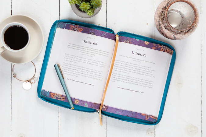 Amazing Grace ziparound devotional - interior image