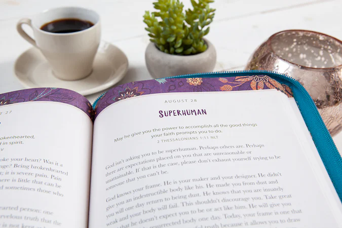 Amazing Grace ziparound devotional - interior image