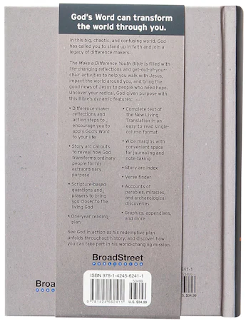 Make a Difference Youth Bible (NLT) - interior image