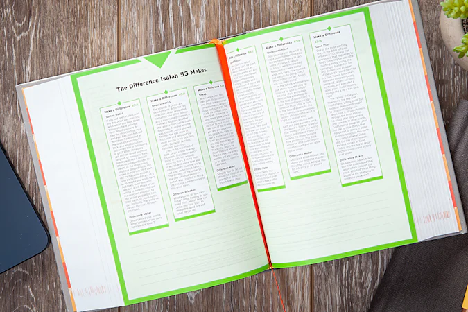 Make a Difference Youth Bible (NLT) - interior image