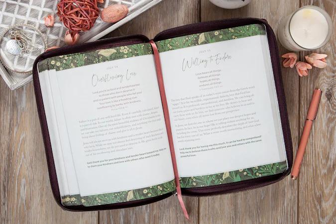 All Things Beautiful Ziparound Devotional - interior image