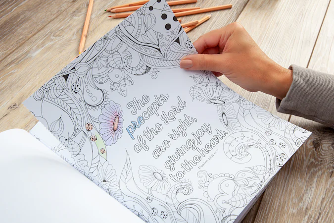 The Beloved Psalms Coloring Book - interior image