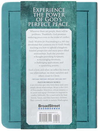 Daily Wisdom for Peacemaking - interior image