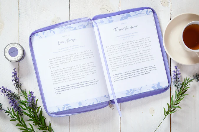 Jesus You're All I Need ziparound devotional - interior image