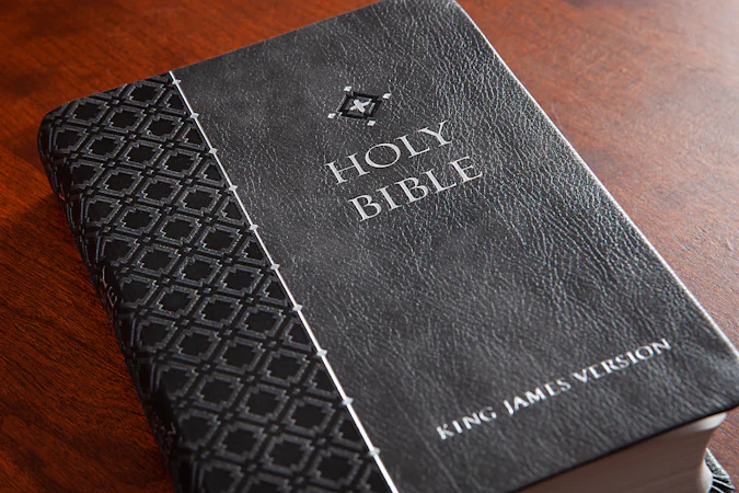 KJV Holy Bible Compact Granite - interior image
