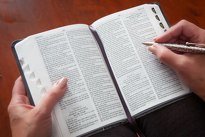 KJV Holy Bible Compact Granite - interior image