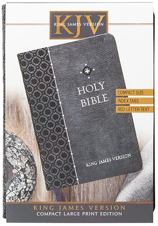 KJV Holy Bible Compact Granite - interior image