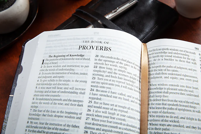 KJV Holy Bible Compact Granite - interior image