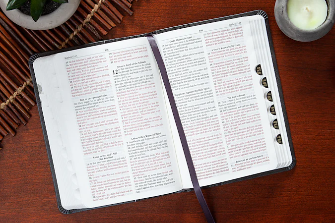 KJV Holy Bible Compact Granite - interior image