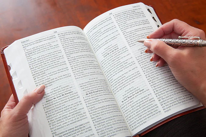 KJV Holy Bible Personal Mulberry - interior image