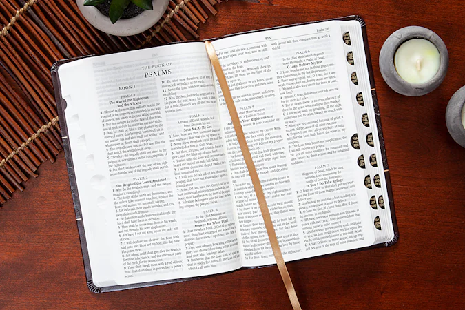 KJV Holy Bible Personal Mulberry - interior image
