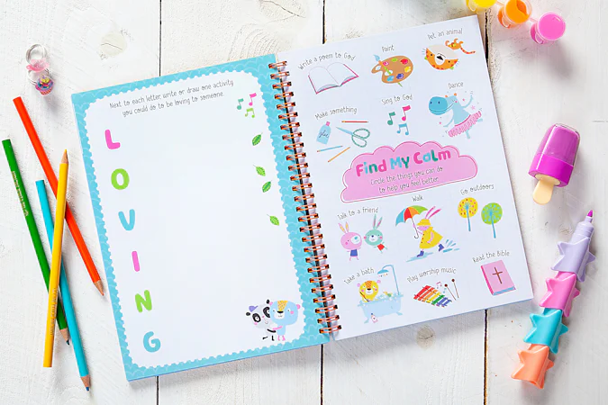 God Made Me Journal - interior image