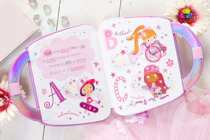 My Pretty Pink ABC of God Loves Me - interior image