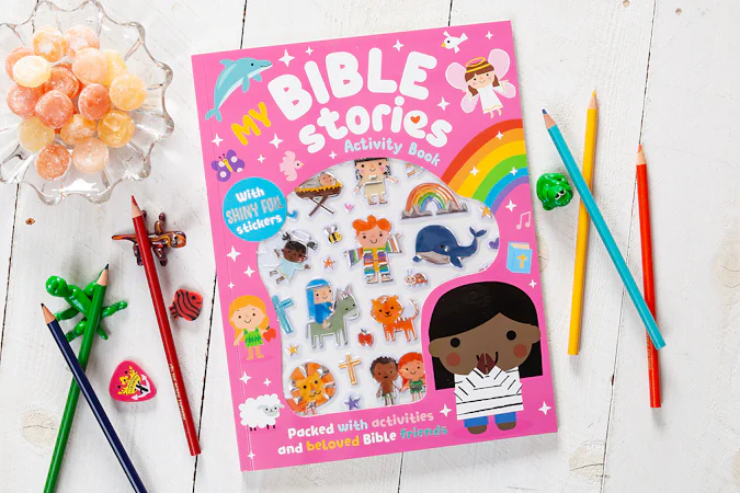 My Bible Stories Activity Book (Pink) - interior image