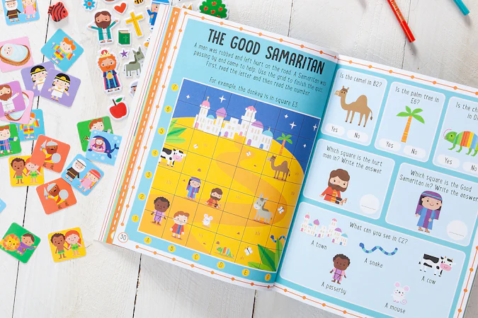 My Bible Stories Activity Book (Pink) - interior image