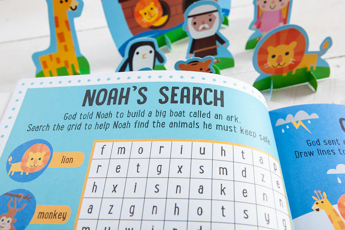 My Bible Stories Activity Book (Pink) - interior image