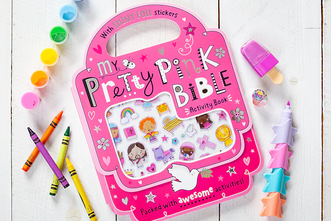 My Pretty Pink Bible Activity Book - interior image