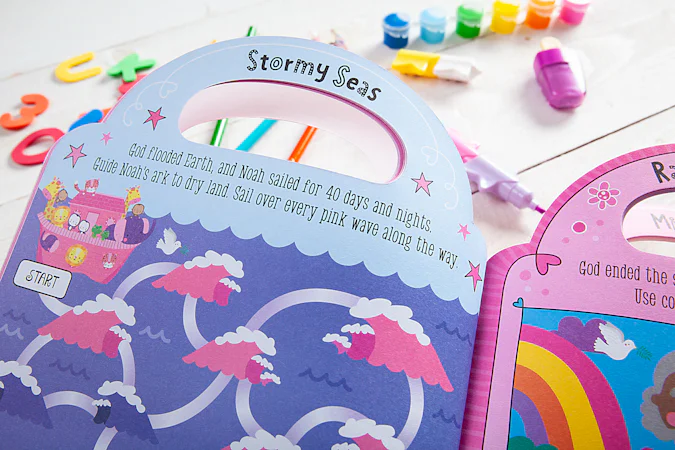 My Pretty Pink Bible Activity Book - interior image