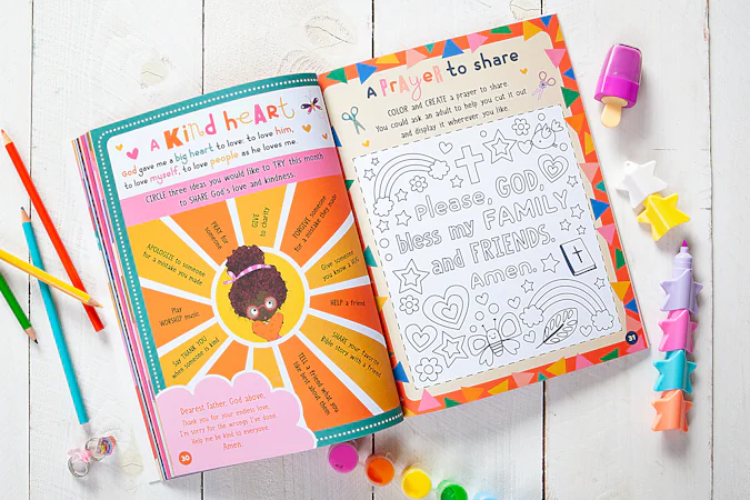 God Made Me Crazy Creative (Activity Book) - interior image
