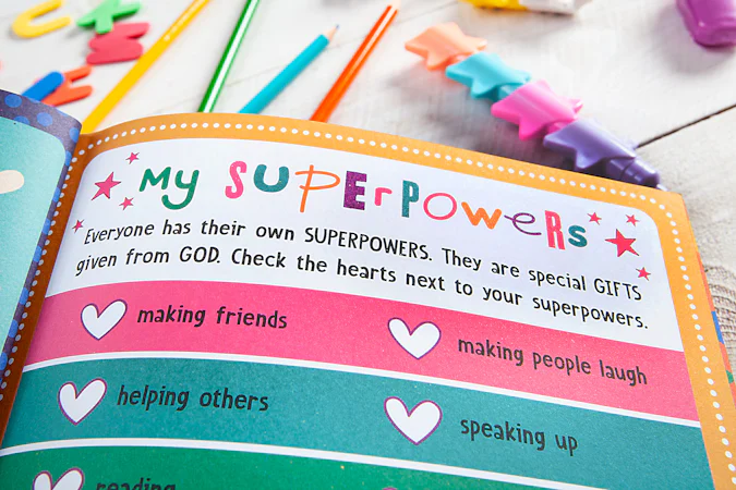 God Made Me Crazy Creative (Activity Book) - interior image
