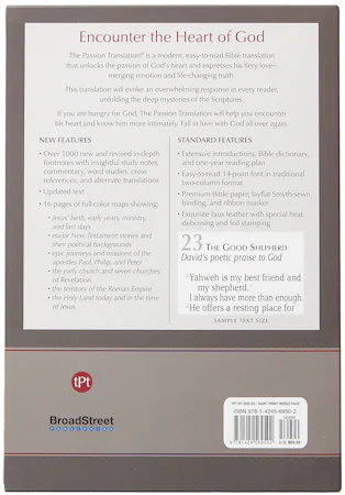 The Passion Translation New Testament (2020 edition) Giant Print Indigo - interior image