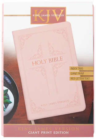 KJV Holy Bible Giant Print Blush - interior image