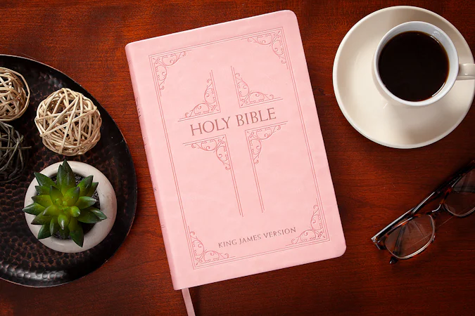 KJV Holy Bible Giant Print Blush - interior image
