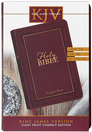 KJV Holy Bible Giant Print Compact Garnet - interior image
