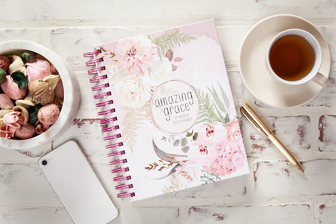Amazing Grace (2027 planner) spiral hardcover - interior image