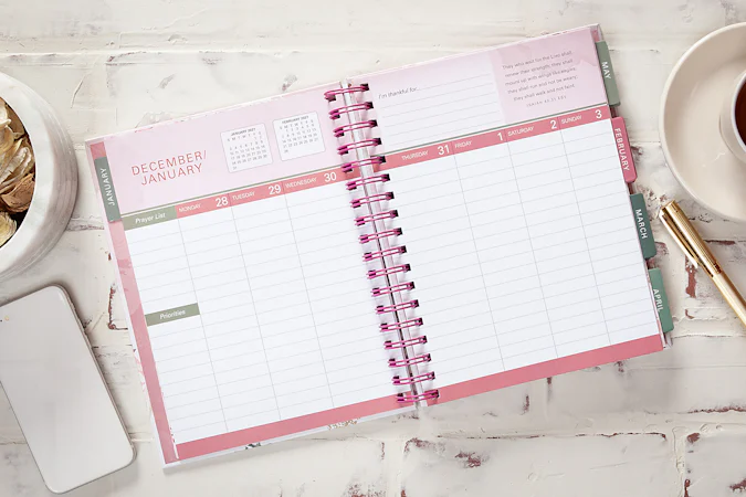 Amazing Grace (2027 planner) spiral hardcover - interior image
