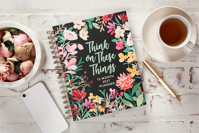 Think on These Things (2027 planner) spiral hardcover - interior image
