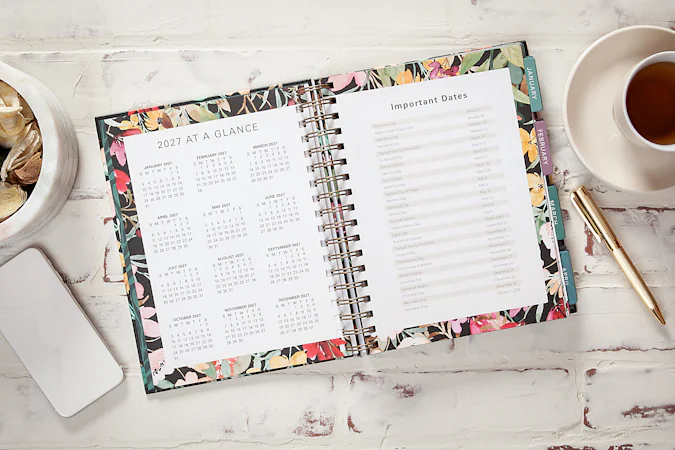 Think on These Things (2027 planner) spiral hardcover - interior image