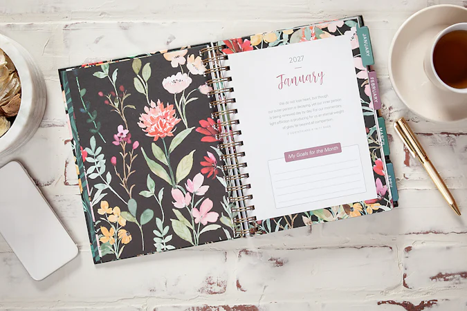 Think on These Things (2027 planner) spiral hardcover - interior image