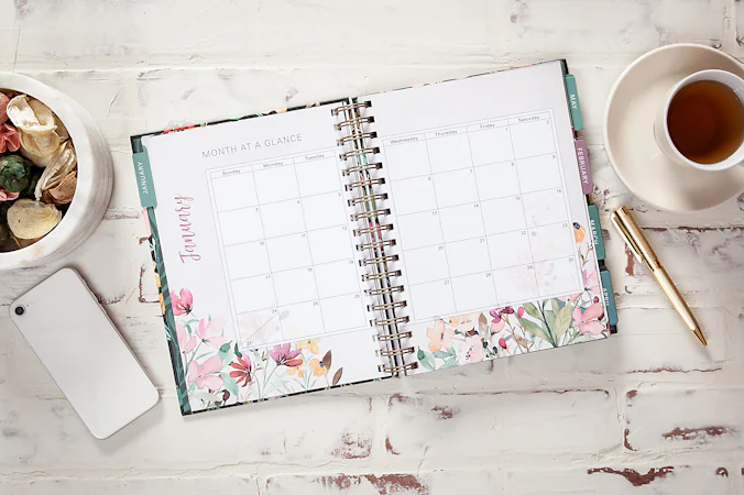 Think on These Things (2027 planner) spiral hardcover - interior image